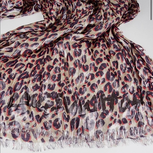 Louis Vuitton Purple and Pink Cashmere/Silk Stephen Sprouse Leopard Disco Scarf - Picture 2 of 4